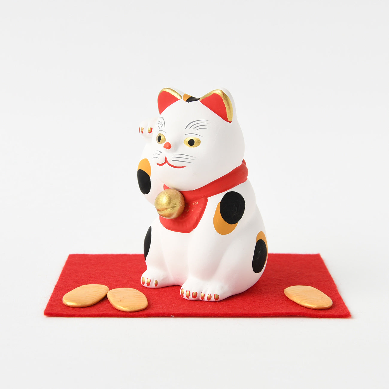 福招き猫 中 ミケ / 島田耕園人形工房| 京都の伝統工芸品の通販サイト
