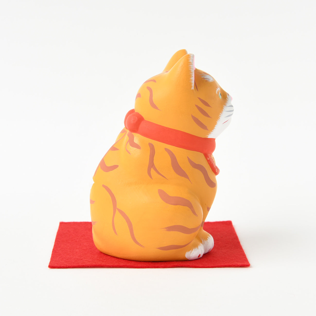 福招き猫 茶トラ / 島田耕園人形工房 | 京都の伝統工芸品の通販サイト