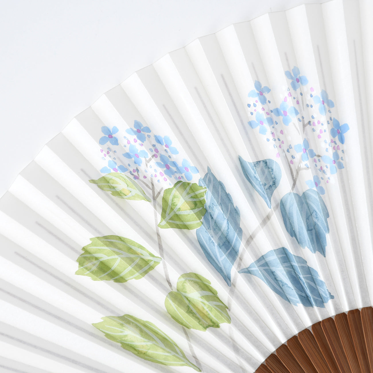 扇子 6寸5分 夏扇 雅洛風扇 紫陽花 / no.3131 | 京都の伝統工芸品の