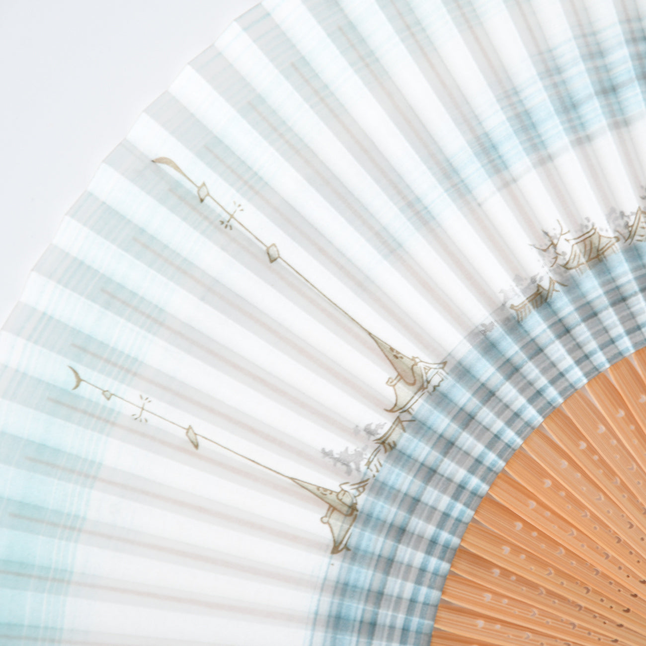 扇子 7寸5分 絡風扇 祇園祭 青 / no.3133 – MOCAD ONLINE SHOP