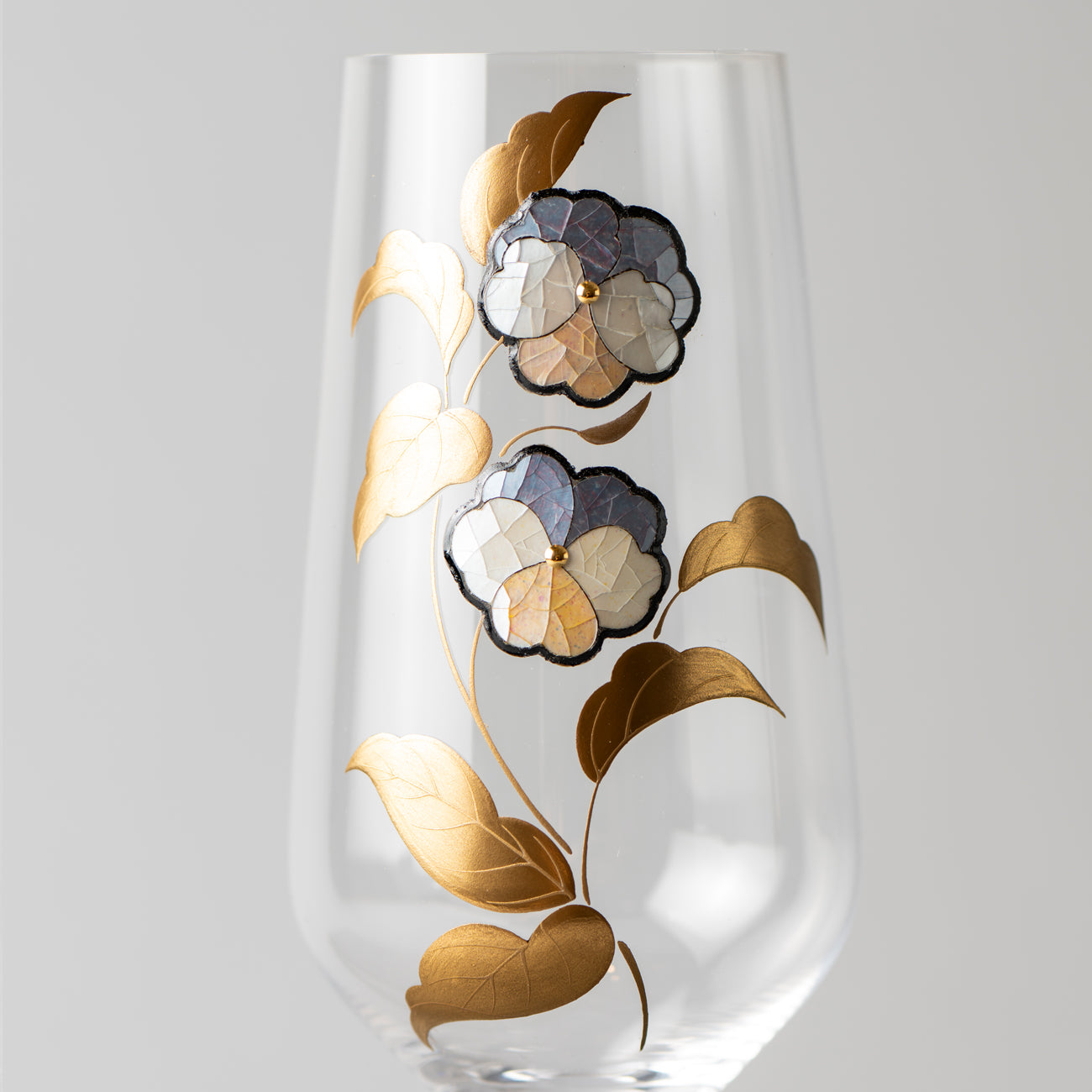 蒔絵と螺鈿のグラス 三色菫 / no.3154 | 京都の伝統工芸品の通販サイト
