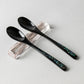 螺鈿のスプーン 2本セット(カトラリーレストは別売り)