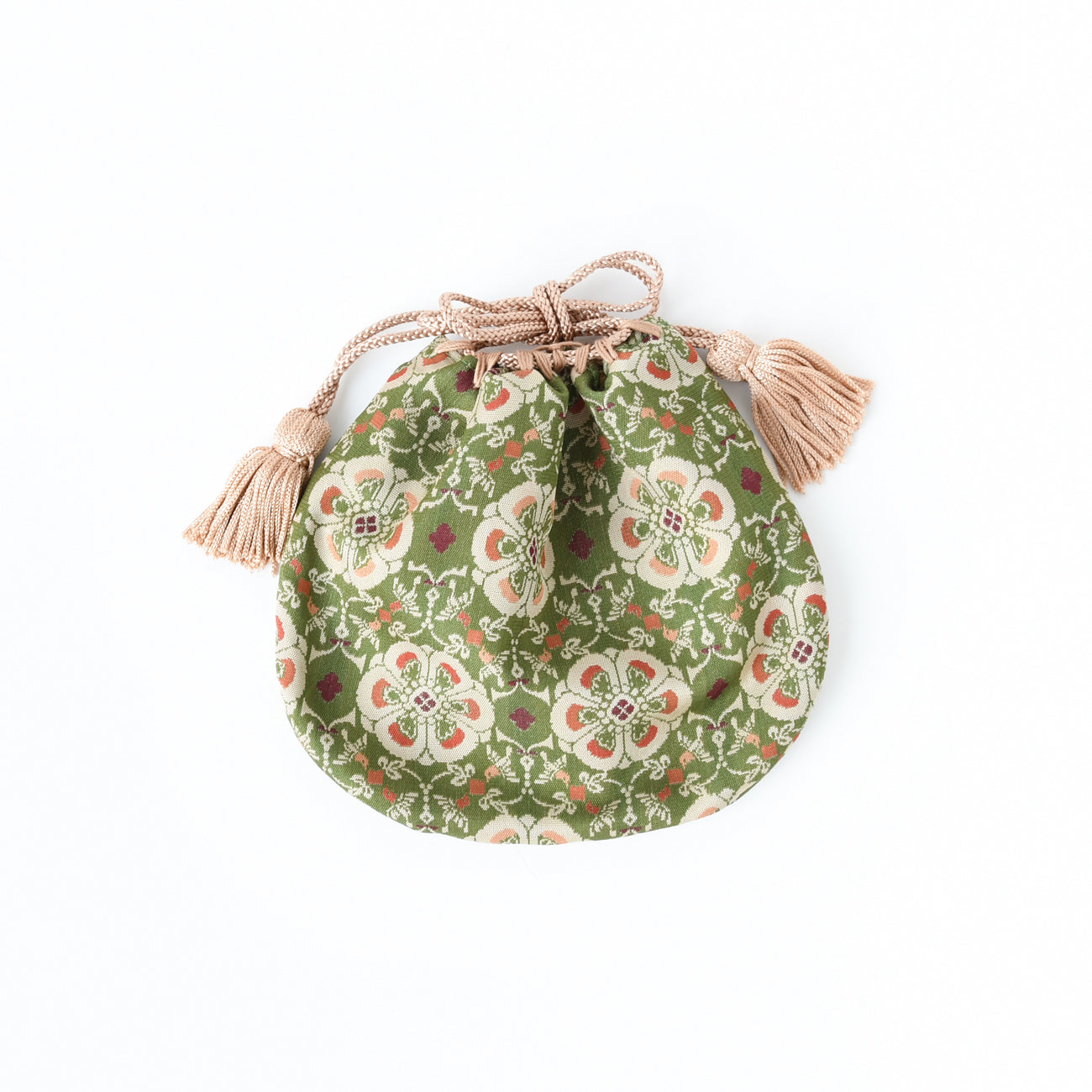 ミニ巾着 花鳥梅花文錦 / no.3160 | 京都の伝統工芸品の通販サイト