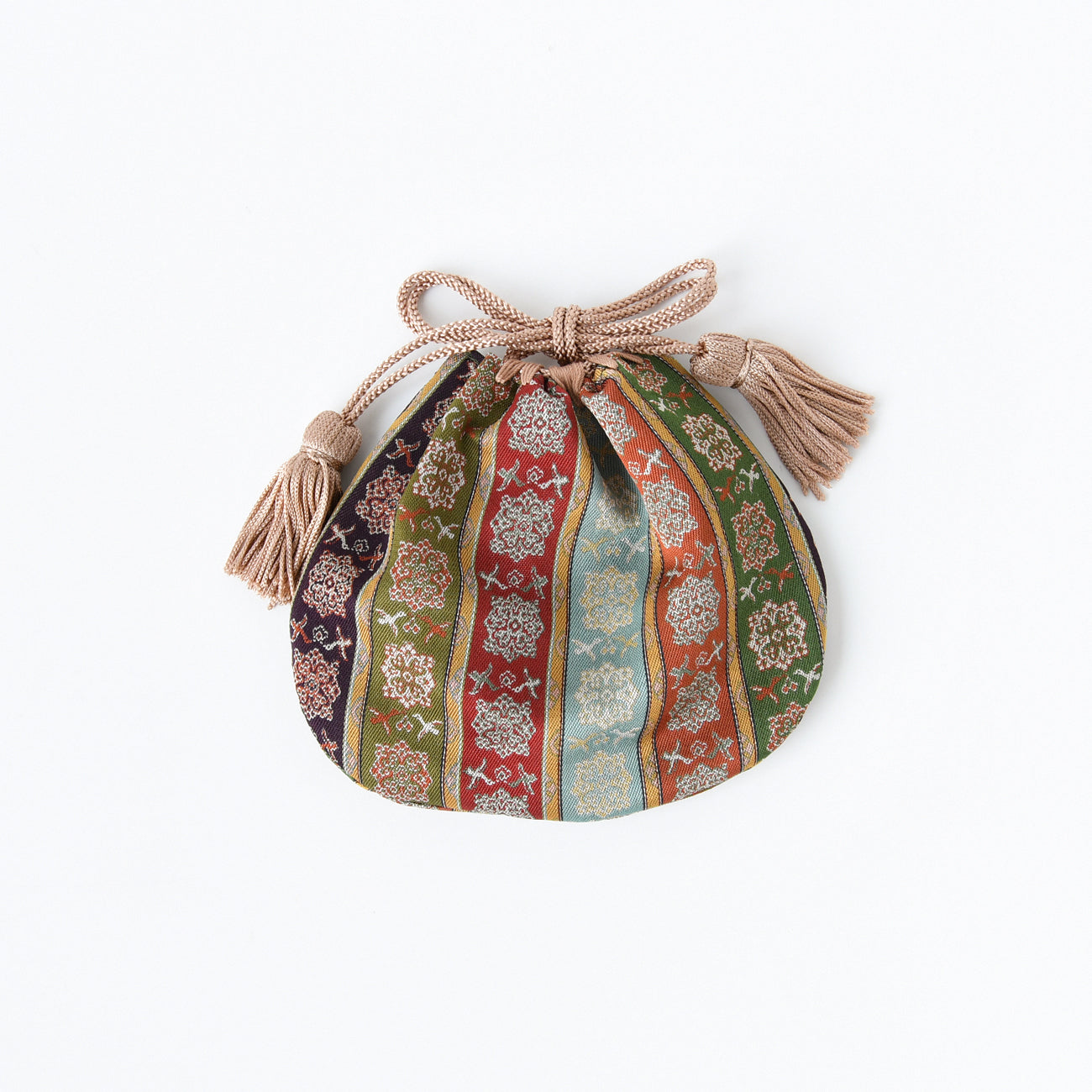 ミニ巾着 唐花雙鳥長斑錦 / no.3162 | 京都の伝統工芸品の通販サイト