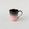 Glazed Mud Mug Black x Red / no.3169