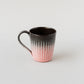 Glazed Mud Mug Black x Red / no.3169