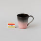 Glazed Mud Mug Black x Red / no.3169