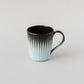 Glazed Mud Mug Black x Blue / no.3170
