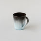 Glazed Mud Mug Black x Blue / no.3170