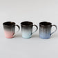 Glazed Mud Mug Black x Blue / no.3170