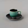 カップ＆ソーサー・緑水（りょくすい）・金彩