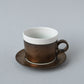 wide カップ&ソーサー / brown