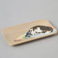 桐製トレイ 猫柄