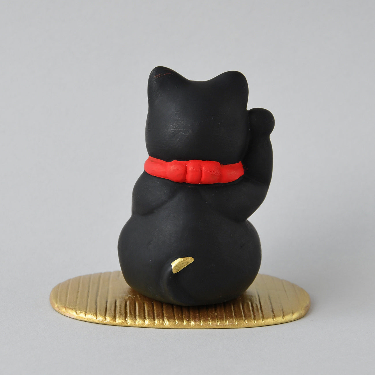 福招き猫 クロ 島田耕園人形工房 / no.3437 | 京都の伝統工芸品の通販