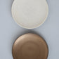 plate / ivory / brown
