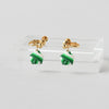 Mizuhiki Kasane Green Earrings