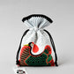 Tango Chirimen Festival Drawstring Pouch - New Year Drawstring Pouch