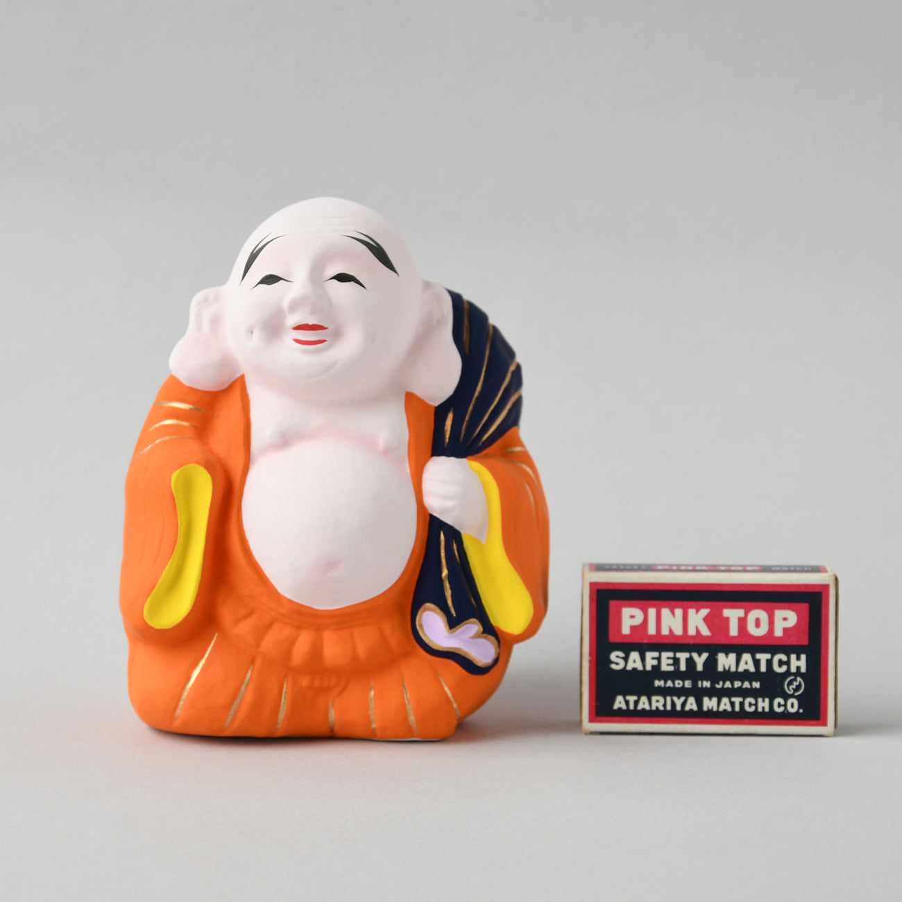 置物　月見布袋 伏見人形 袋担ぎ布袋 / no.3558 | 京都の伝統工芸品の通販サイト
