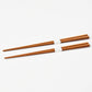 八角摺り漆箸　白竹　Short / Long