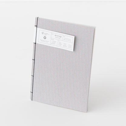 ginger 和綴じノート A5 CHECK 2-Silver