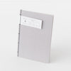 ginger 和綴じノート A5 CHECK 2-Silver