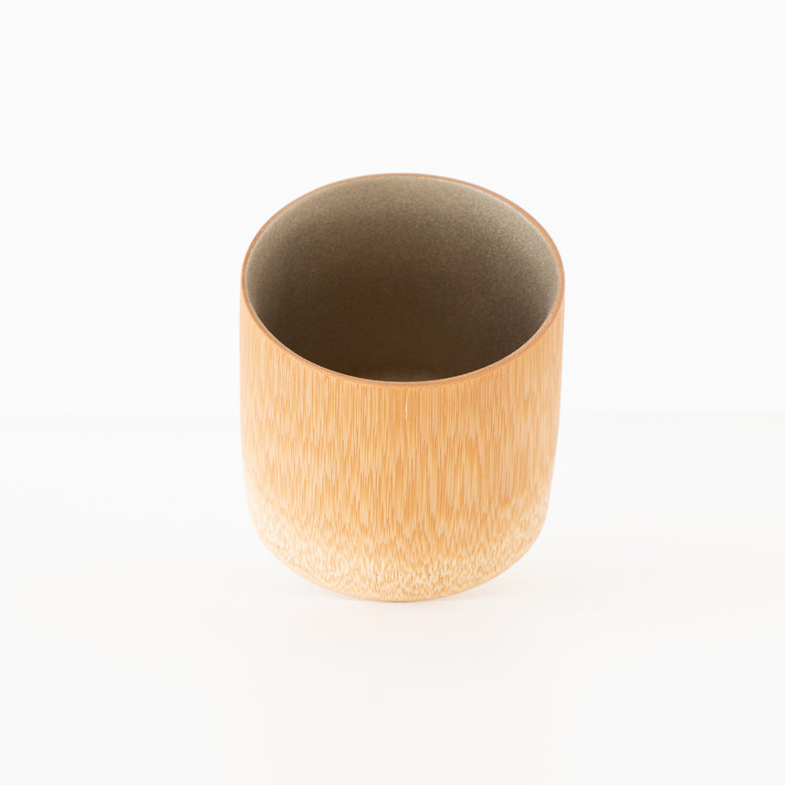 Bamboo cup tin lacquer