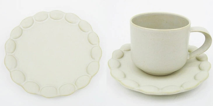no./007 cupとflower plate（5寸）