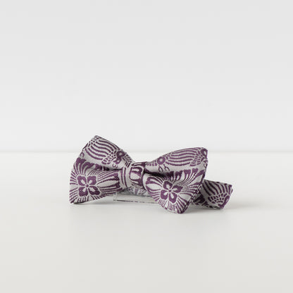 蝶ネクタイ 淡紫色＊鳥襷文
