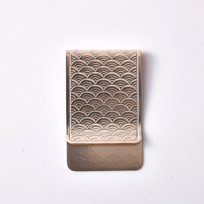 錺之 Money Clip 青海波