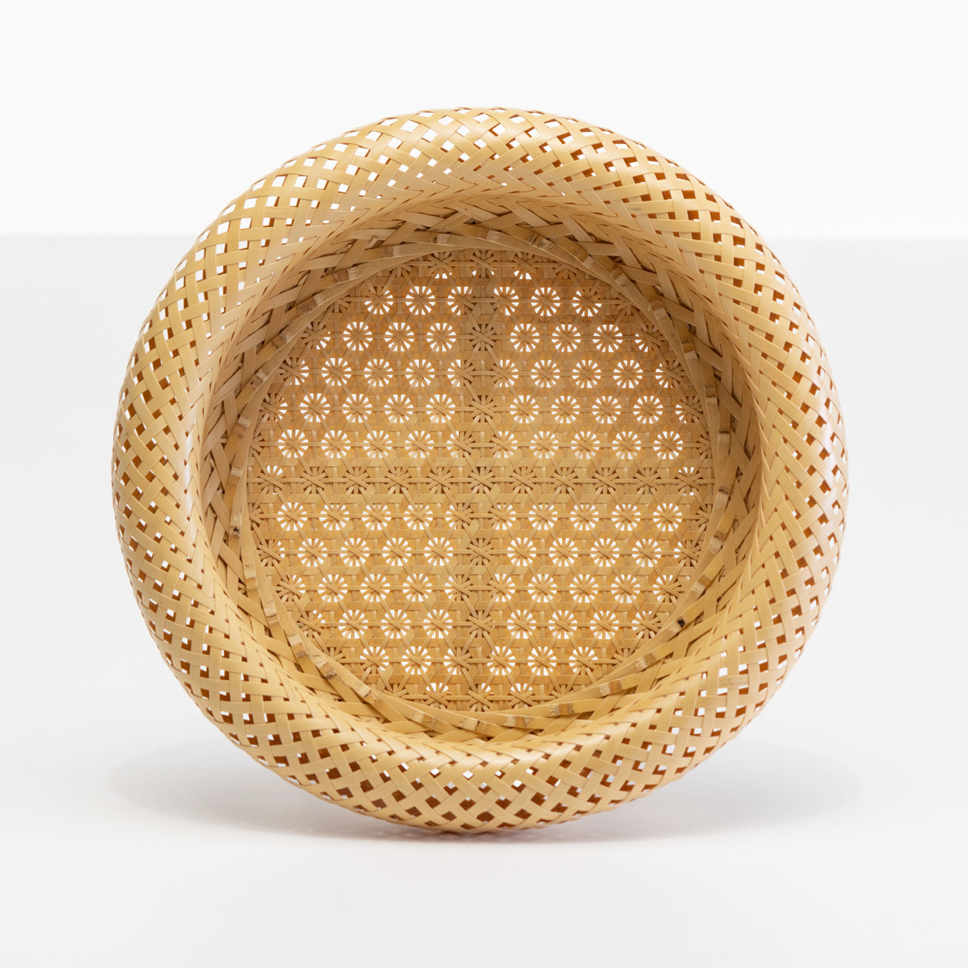 匠の技/無双籠/美し過ぎる編み籠〈竹細工/二重丸かご〉民藝/四つ目＆四方網代編み 匠の技/無双籠/美し過ぎる編み籠〈竹細工/二重丸かご〉民