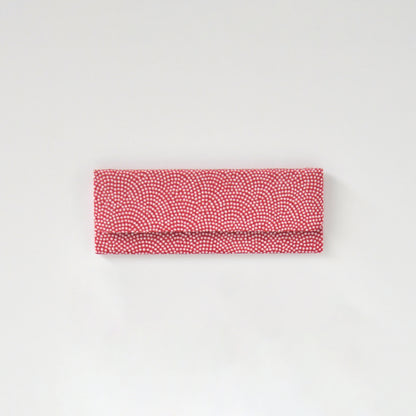 4寸ときぐし用ケース（鮫小紋/赤）