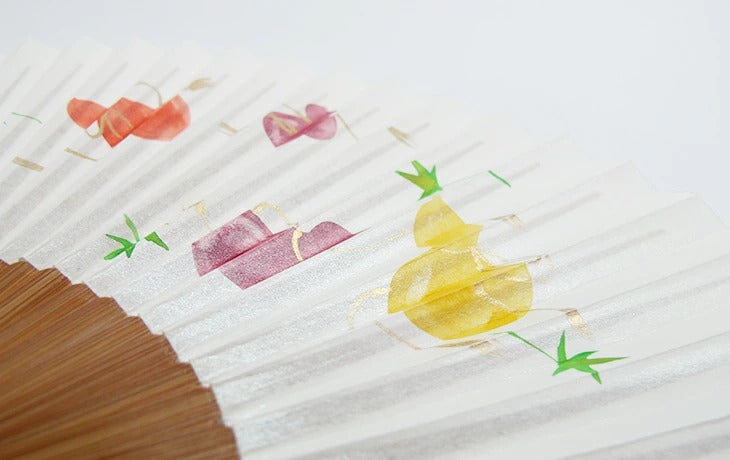 扇子 6寸5分 夏扇 瓢箪 焼煤竹 / no.0914 | 京都の伝統工芸品の通販