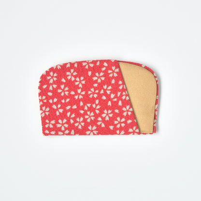 本つげ 花ぐし専用ケース（桜/赤）