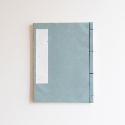 和綴本 仙通表紙 四ツ目綴 blue-1