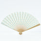扇子　7寸 夏扇 漆喰扇子 粽と茅の輪 ライトブルー