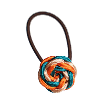 いちりんヘアゴム 緑オレンジ