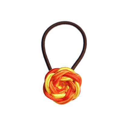いちりんヘアゴム 黄オレンジ