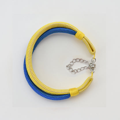 くみかさねブレスレット イエローブルー