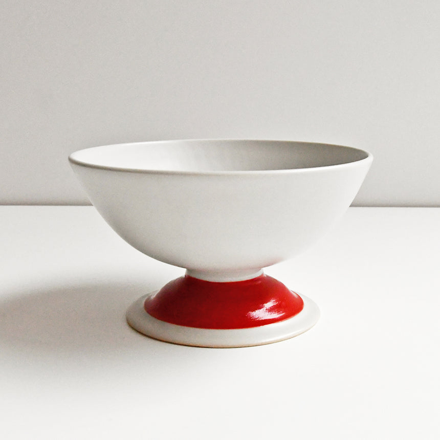 color bowl 脚付き red