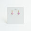 Silk square earrings /no.1204