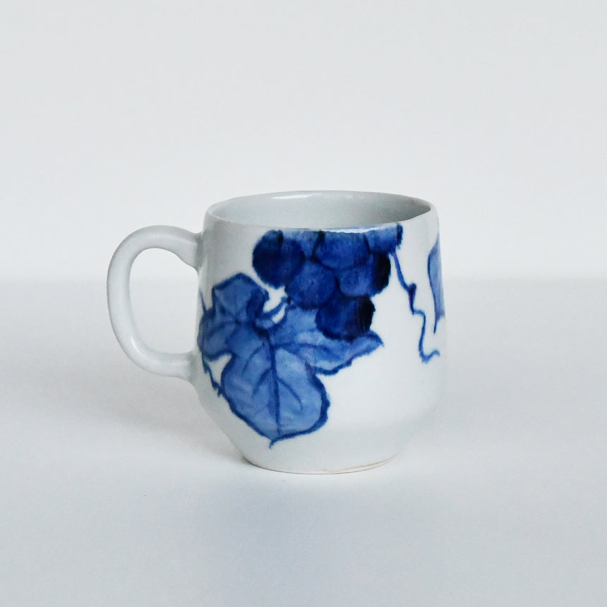 Dyed grape pattern mug/no.1352