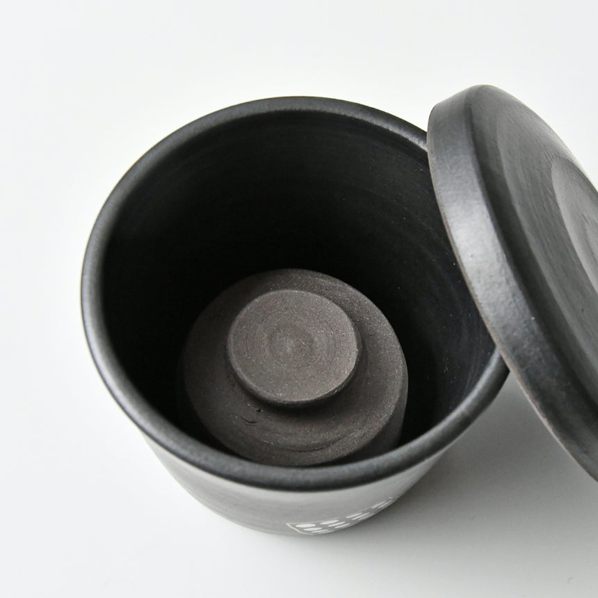 Ginsai black glaze pickled bowl small/large /no.1387.no.1388