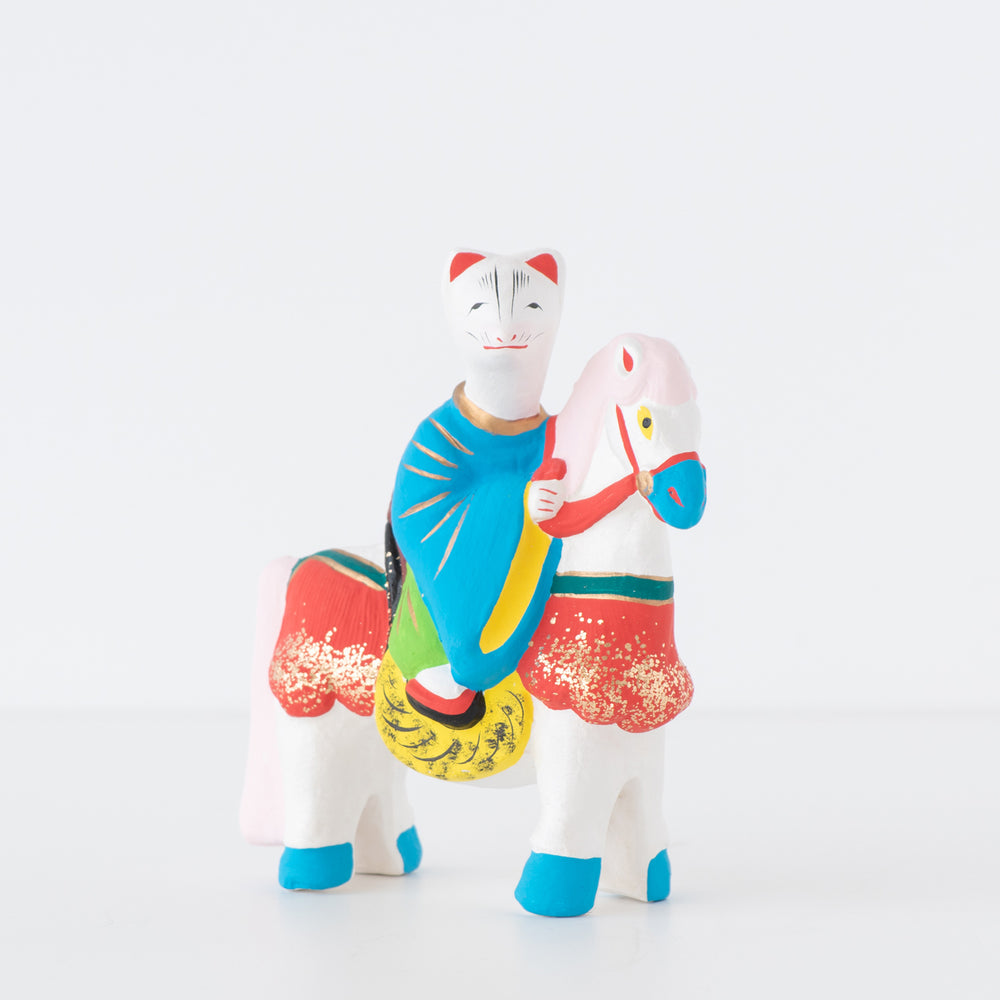 伏見人形 狐の馬乗り | 京都の伝統工芸品の通販サイト – MOCAD ONLINE SHOP