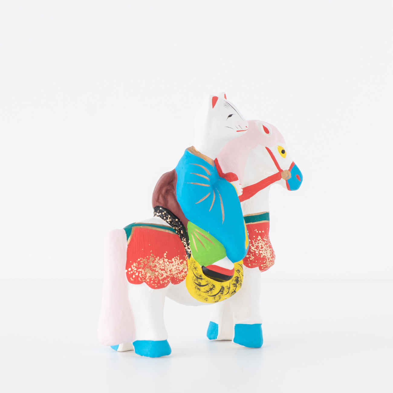 伏見人形 狐の馬乗り | 京都の伝統工芸品の通販サイト – MOCAD ONLINE SHOP