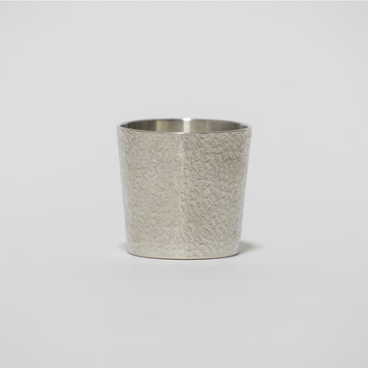 錫 ぐい吞み 小　石目