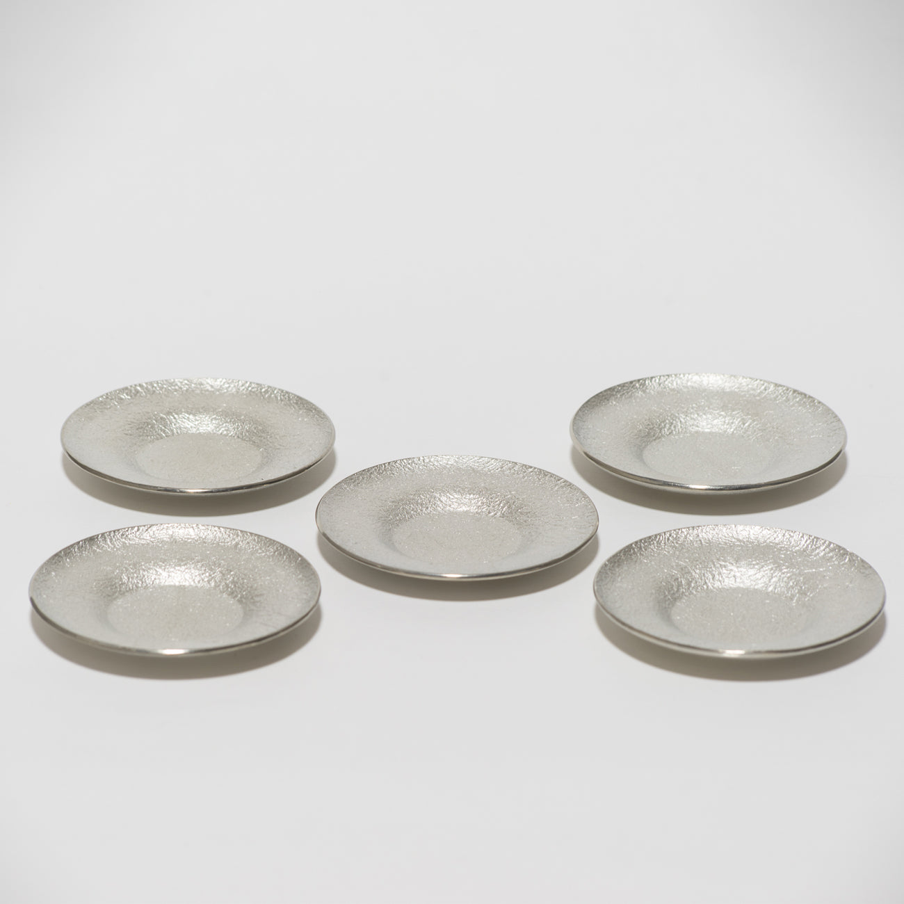 錫 3寸茶托（五客一組）しぼ / no.1621 | 京都の伝統工芸品の通販