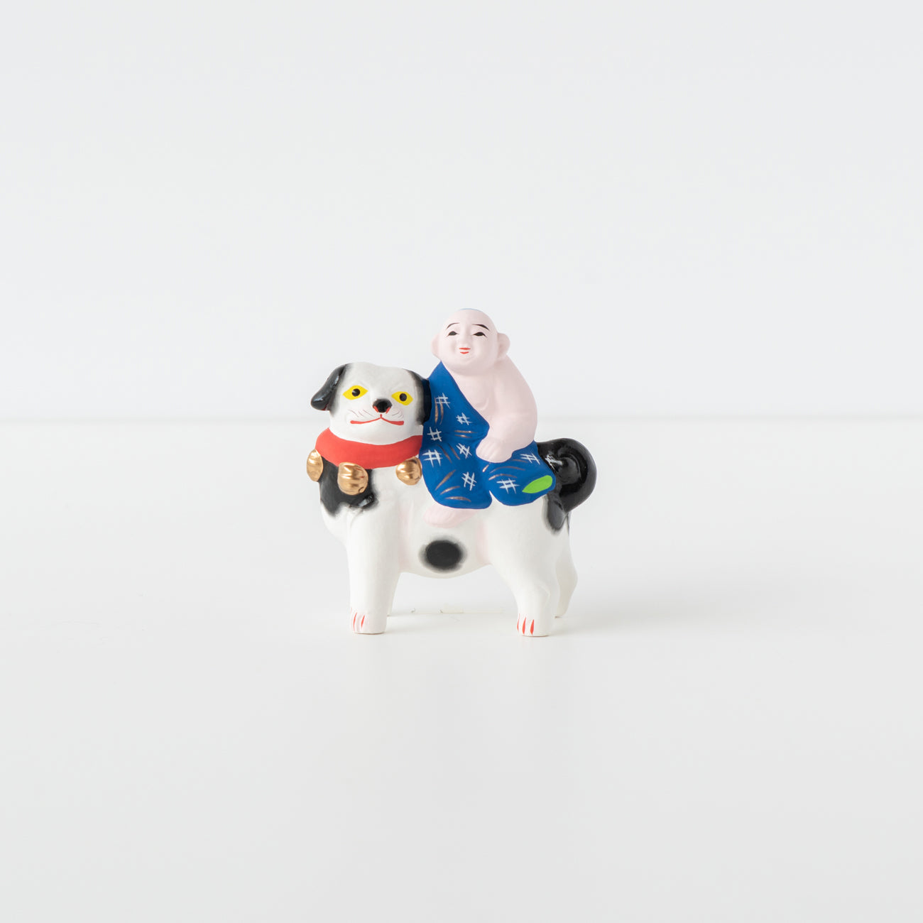 伏見人形 犬乗り童子（豆） | 京都の伝統工芸品の通販サイト – MOCAD
