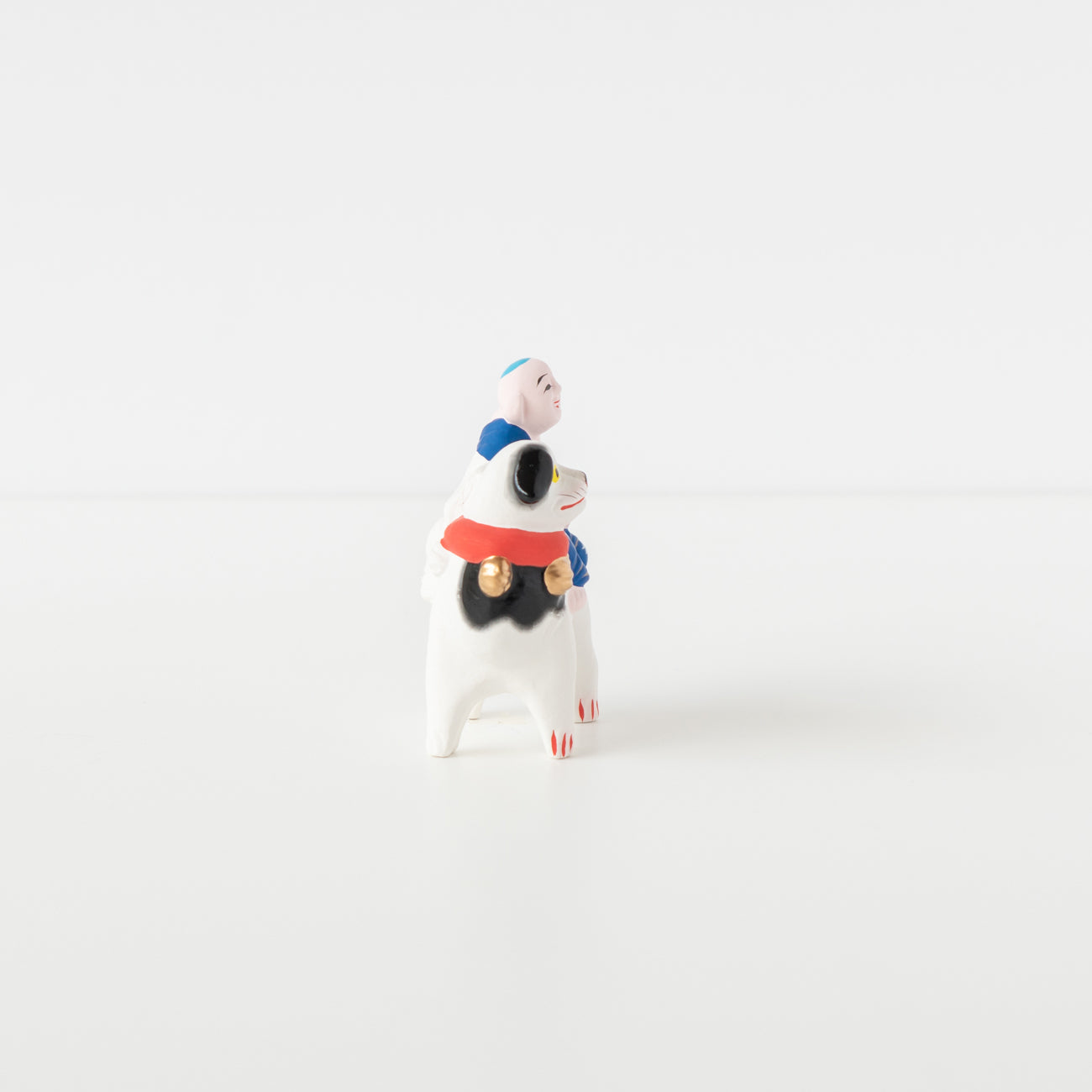 伏見人形 犬乗り童子（豆） | 京都の伝統工芸品の通販サイト – MOCAD
