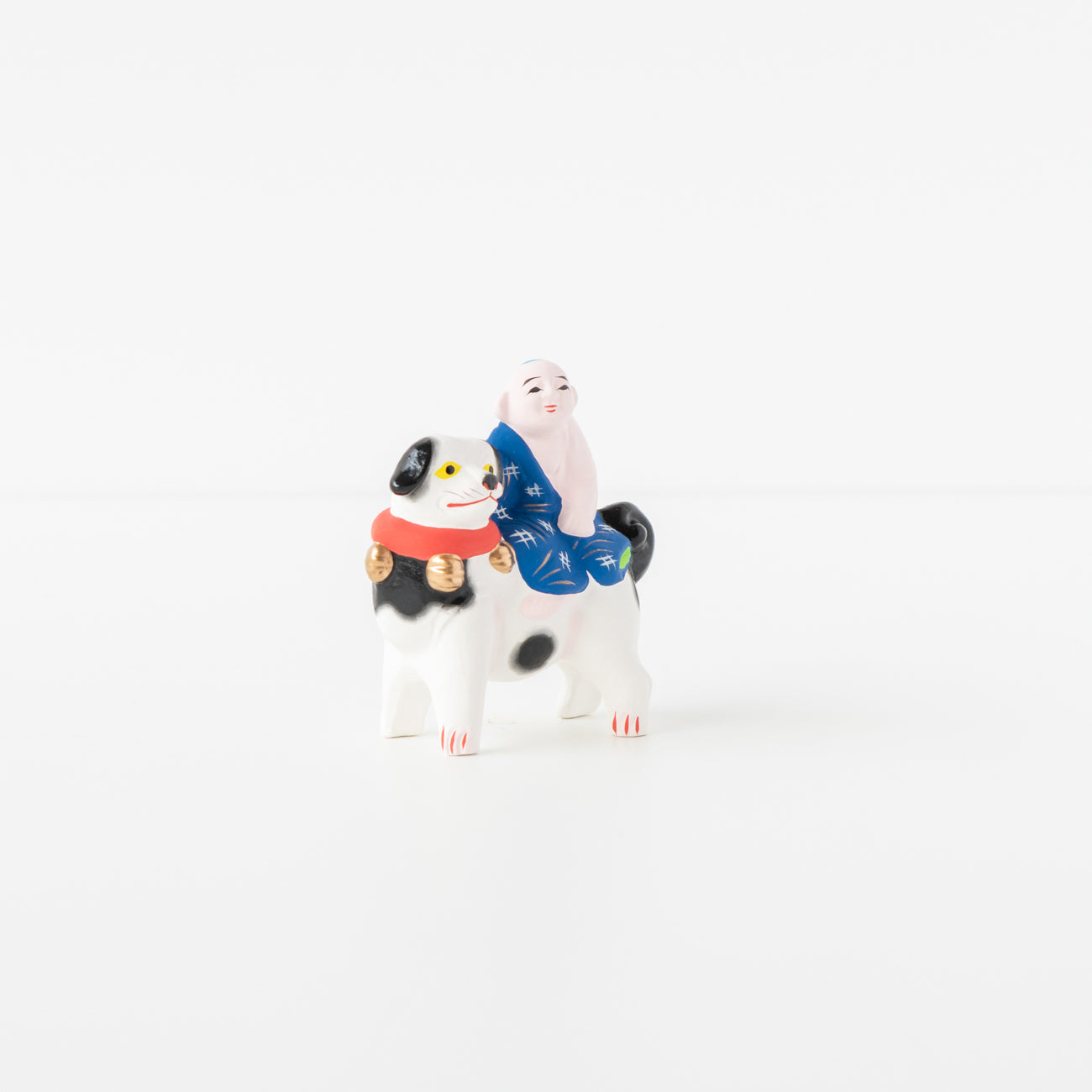 伏見人形 犬乗り童子（豆） | 京都の伝統工芸品の通販サイト – MOCAD