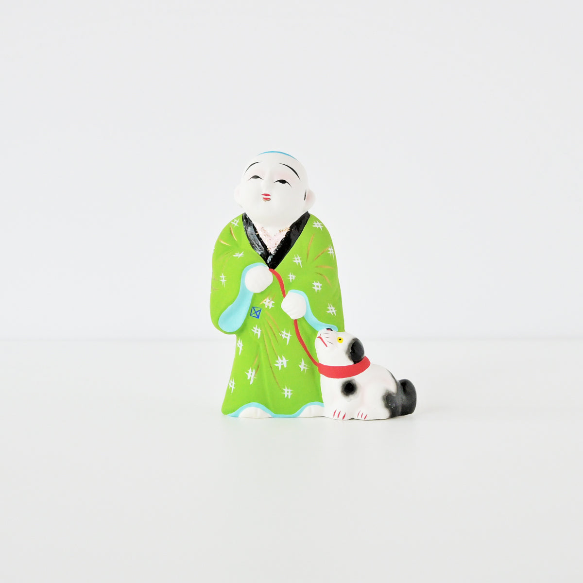 伏見人形 犬引き童子 | 京都の伝統工芸品の通販サイト – MOCAD ONLINE SHOP
